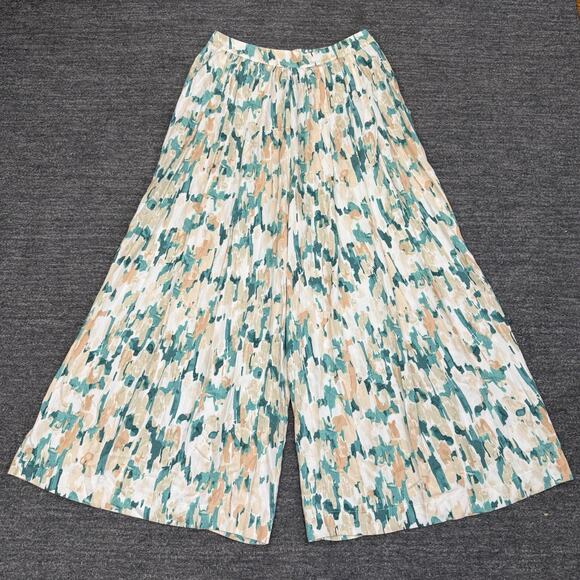 Anthropologie Pants - Antropologie Maeve Gabriela Pants Women Medium Wide Leg Palazzo Floral Pull On